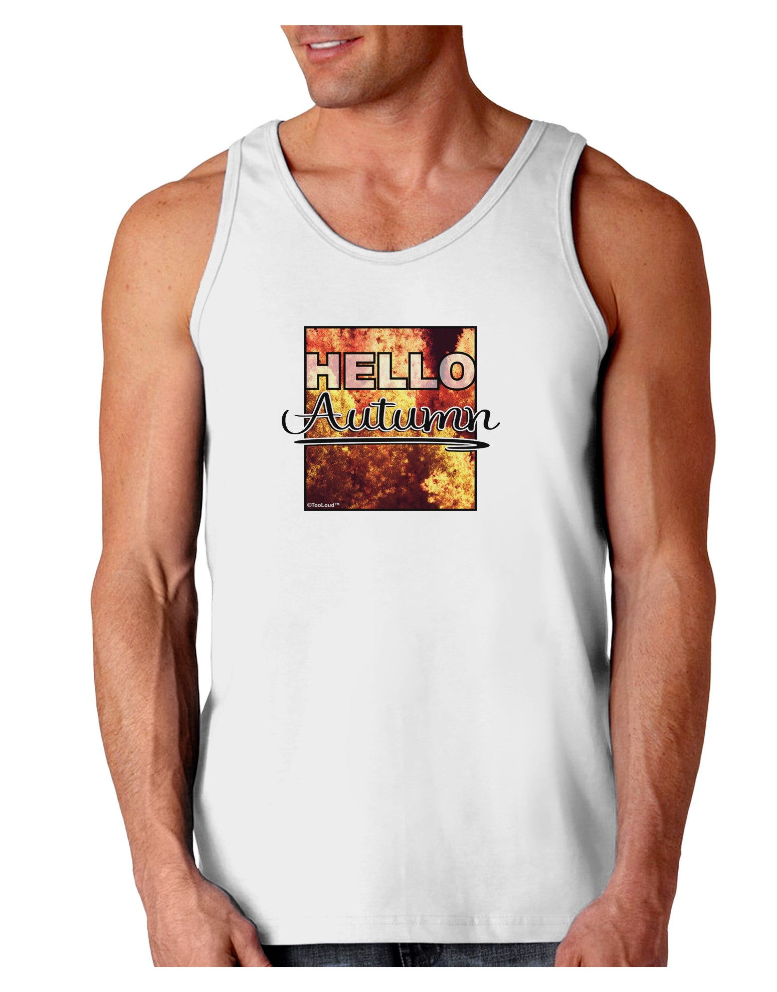Hello Autumn Loose Tank Top-Loose Tank Top-TooLoud-White-Small-Davson Sales