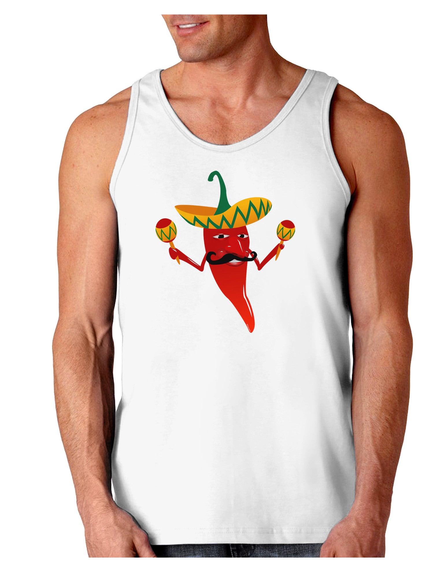Red Hot Mexican Chili Pepper Loose Tank Top-Loose Tank Top-TooLoud-White-Small-Davson Sales