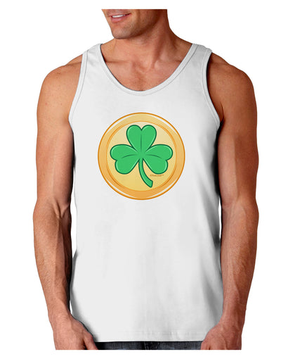 Shamrock Button Vector Design Loose Tank Top by TooLoud-Loose Tank Top-TooLoud-White-Small-Davson Sales