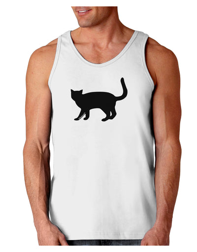 Cat Silhouette Design Loose Tank Top by TooLoud-Loose Tank Top-TooLoud-White-Small-Davson Sales