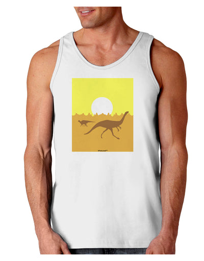 Jurassic Dinosaur Sunrise Loose Tank Top by TooLoud-Loose Tank Top-TooLoud-White-Small-Davson Sales