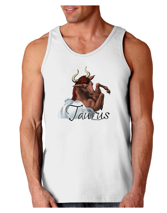 Taurus Color Illustration Loose Tank Top-Loose Tank Top-TooLoud-White-Small-Davson Sales