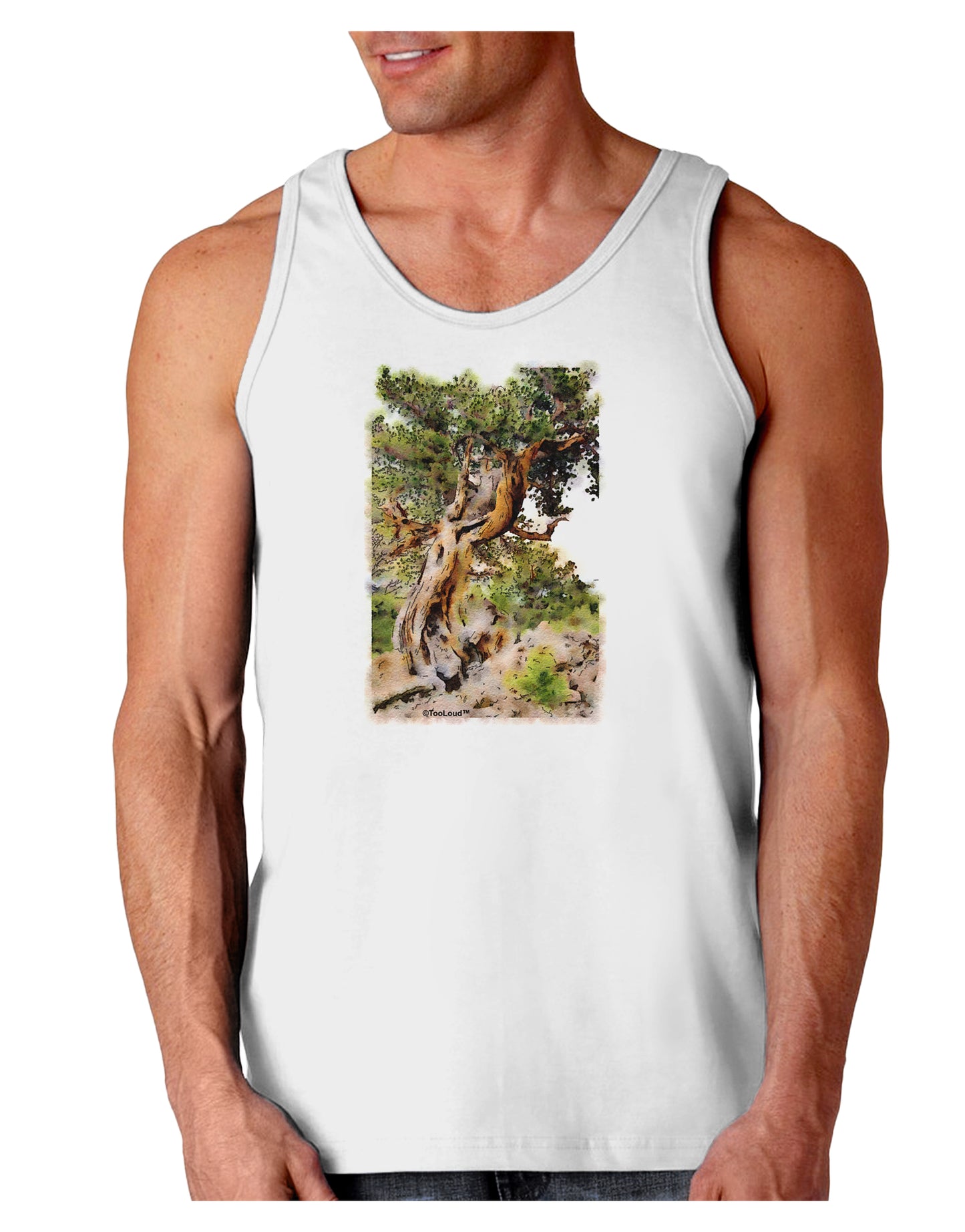 Bristlecone Pines Loose Tank Top-Loose Tank Top-TooLoud-White-Small-Davson Sales