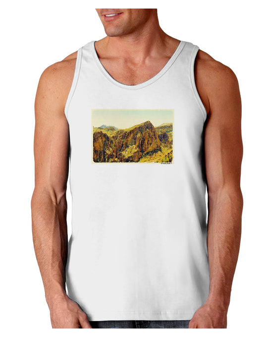 Arizona Mountains Watercolor Loose Tank Top-Loose Tank Top-TooLoud-White-Small-Davson Sales