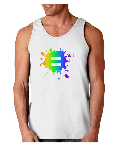 Equal Rainbow Paint Splatter Loose Tank Top by TooLoud-Loose Tank Top-TooLoud-White-Small-Davson Sales