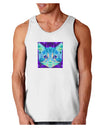Geometric Kitty Inverted Loose Tank Top-Loose Tank Top-TooLoud-White-Small-Davson Sales