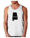 Alabama - United States Shape Loose Tank Top by TooLoud-Loose Tank Top-TooLoud-White-Small-Davson Sales