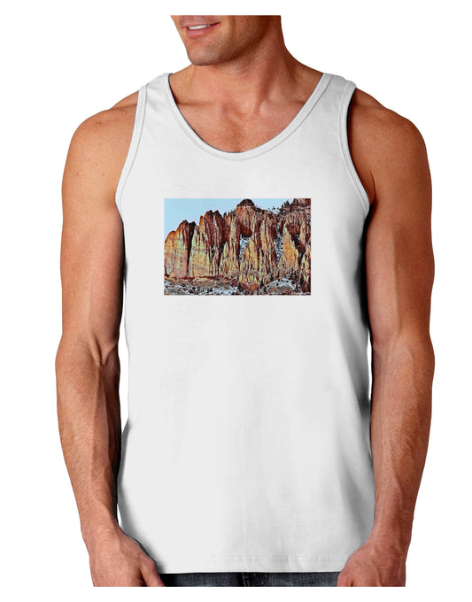 Colorado Mountain Spires Loose Tank Top-Loose Tank Top-TooLoud-White-Small-Davson Sales