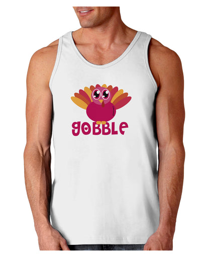 Cute Gobble Turkey Pink Loose Tank Top-Loose Tank Top-TooLoud-White-Small-Davson Sales