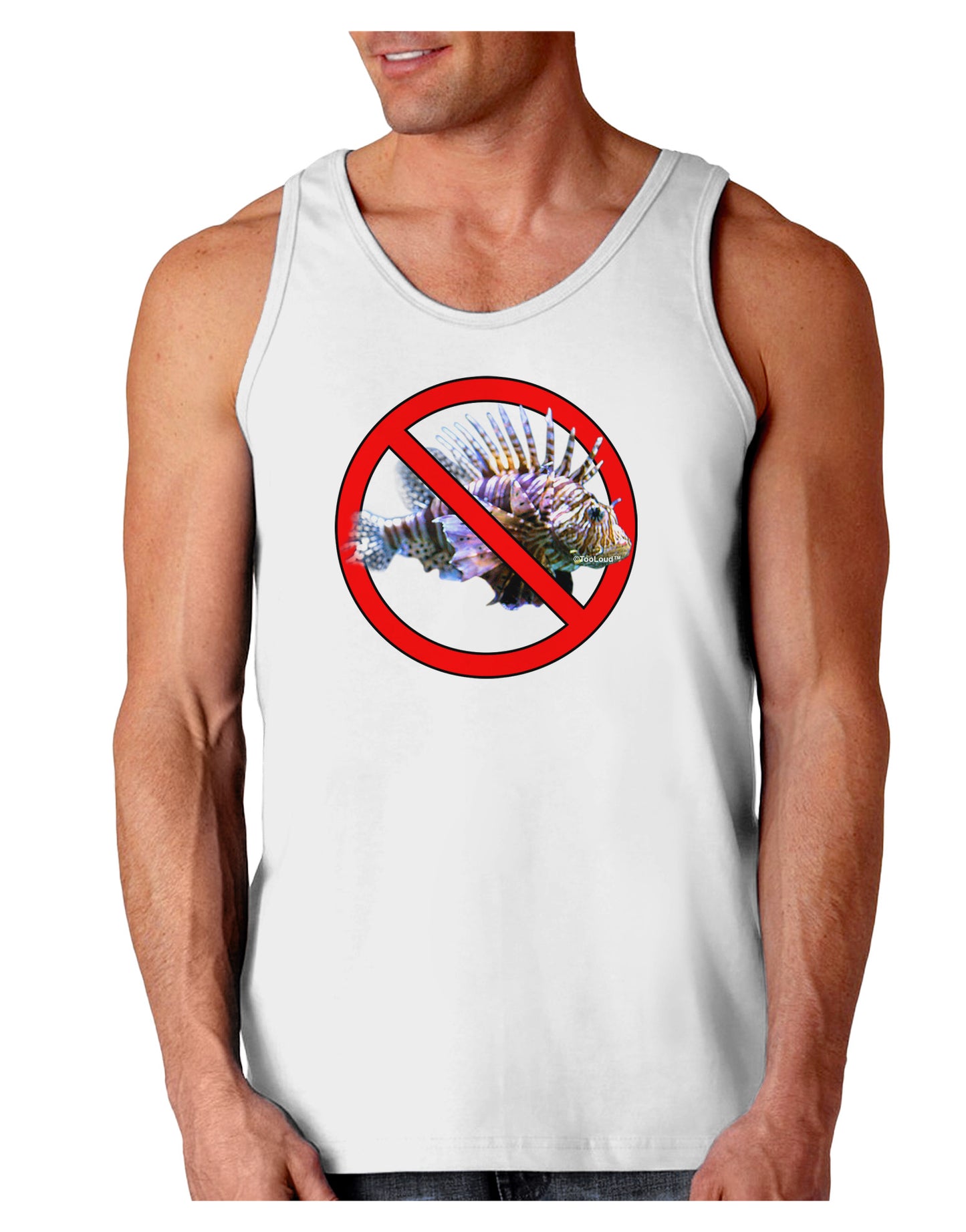 No Lionfish Loose Tank Top-Loose Tank Top-TooLoud-White-Small-Davson Sales