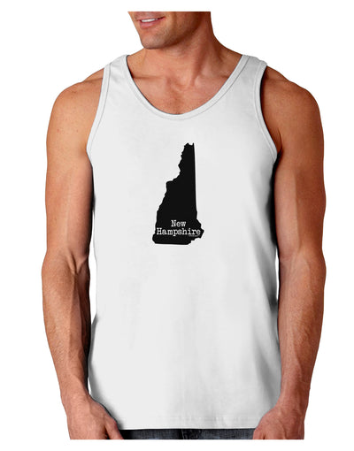 New Hampshire - United States Shape Loose Tank Top by TooLoud-Loose Tank Top-TooLoud-White-Small-Davson Sales