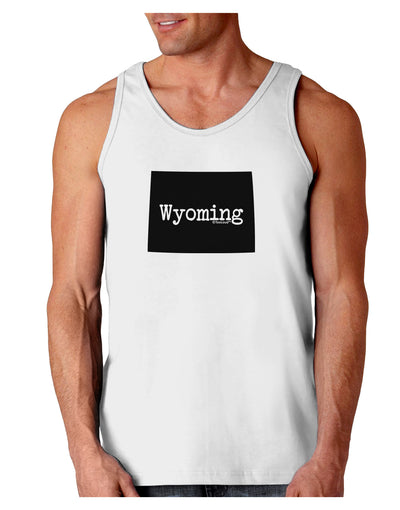 TooLoud Wyoming - United States Shape Loose Tank Top-Loose Tank Top-TooLoud-White-Small-Davson Sales