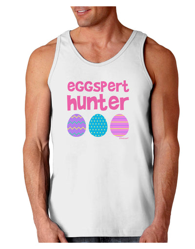 TooLoud Eggspert Hunter - Easter - Pink Loose Tank Top-Loose Tank Top-TooLoud-White-Small-Davson Sales