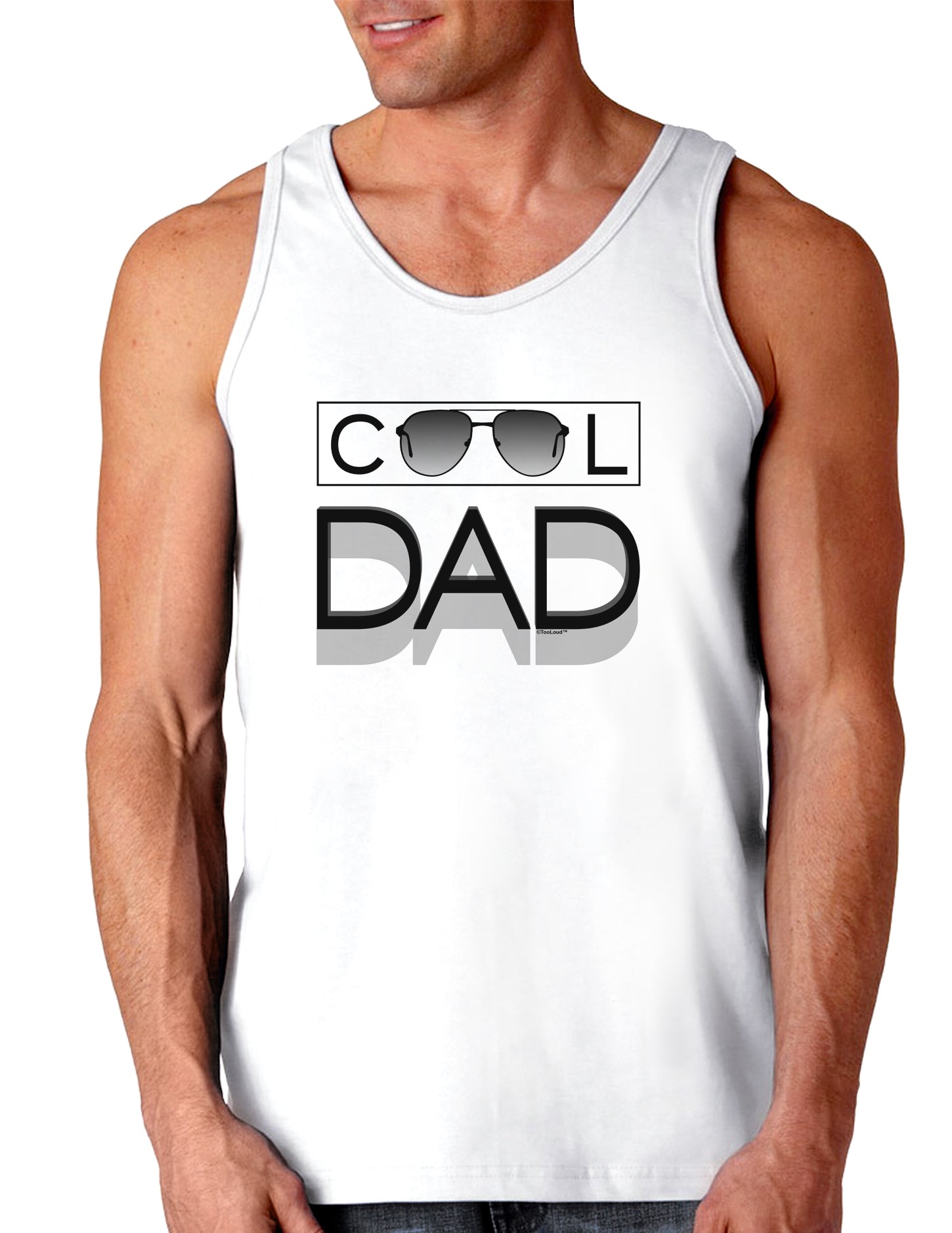 Cool Dad Loose Tank Top-Loose Tank Top-TooLoud-White-Small-Davson Sales