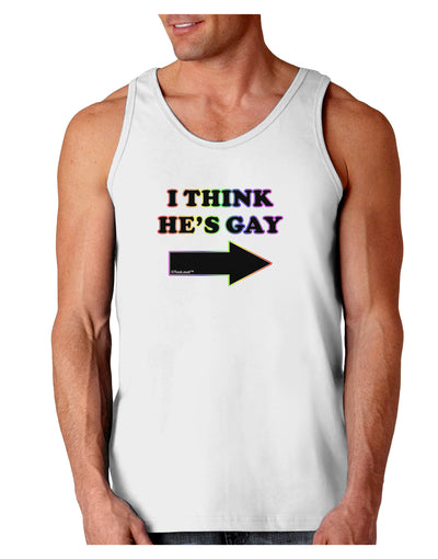 I Think He's Gay Right Loose Tank Top by TooLoud-Loose Tank Top-TooLoud-White-Small-Davson Sales