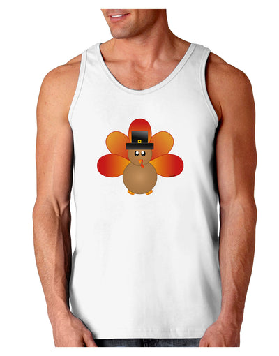 Cute Pilgrim Turkey Thanksgiving Loose Tank Top-Loose Tank Top-TooLoud-White-Small-Davson Sales