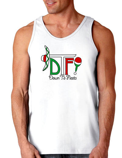 DTF Down To Fiesta Loose Tank Top-Loose Tank Top-TooLoud-White-Small-Davson Sales