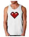 Pixel Heart Design 1 - Valentine's Day Loose Tank Top-Loose Tank Top-TooLoud-White-Small-Davson Sales