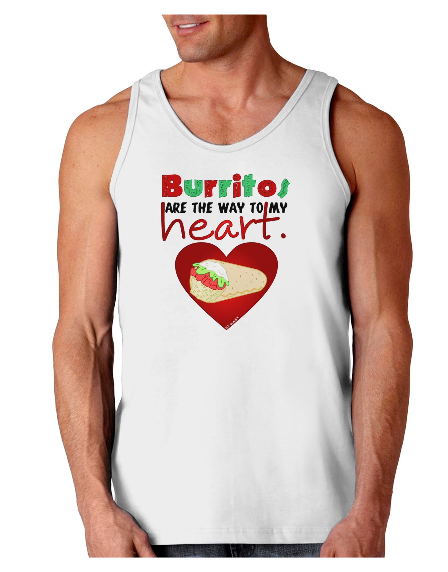 Burritos Are the Way To My Heart Loose Tank Top-Loose Tank Top-TooLoud-White-Small-Davson Sales