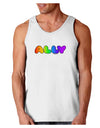 LGBT Ally Rainbow Text Loose Tank Top by TooLoud-Loose Tank Top-TooLoud-White-Small-Davson Sales