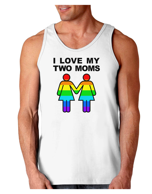 I Love My Two Moms LGBT Loose Tank Top-Loose Tank Top-TooLoud-White-Small-Davson Sales
