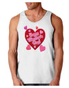 Happy Valentine's Day Romantic Hearts Loose Tank Top-Loose Tank Top-TooLoud-White-Small-Davson Sales