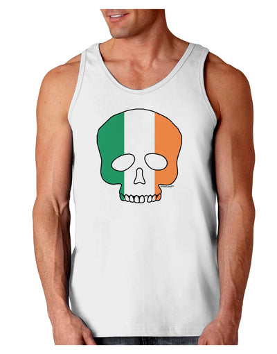 Skull Flag Ireland Loose Tank Top-Loose Tank Top-TooLoud-White-Small-Davson Sales