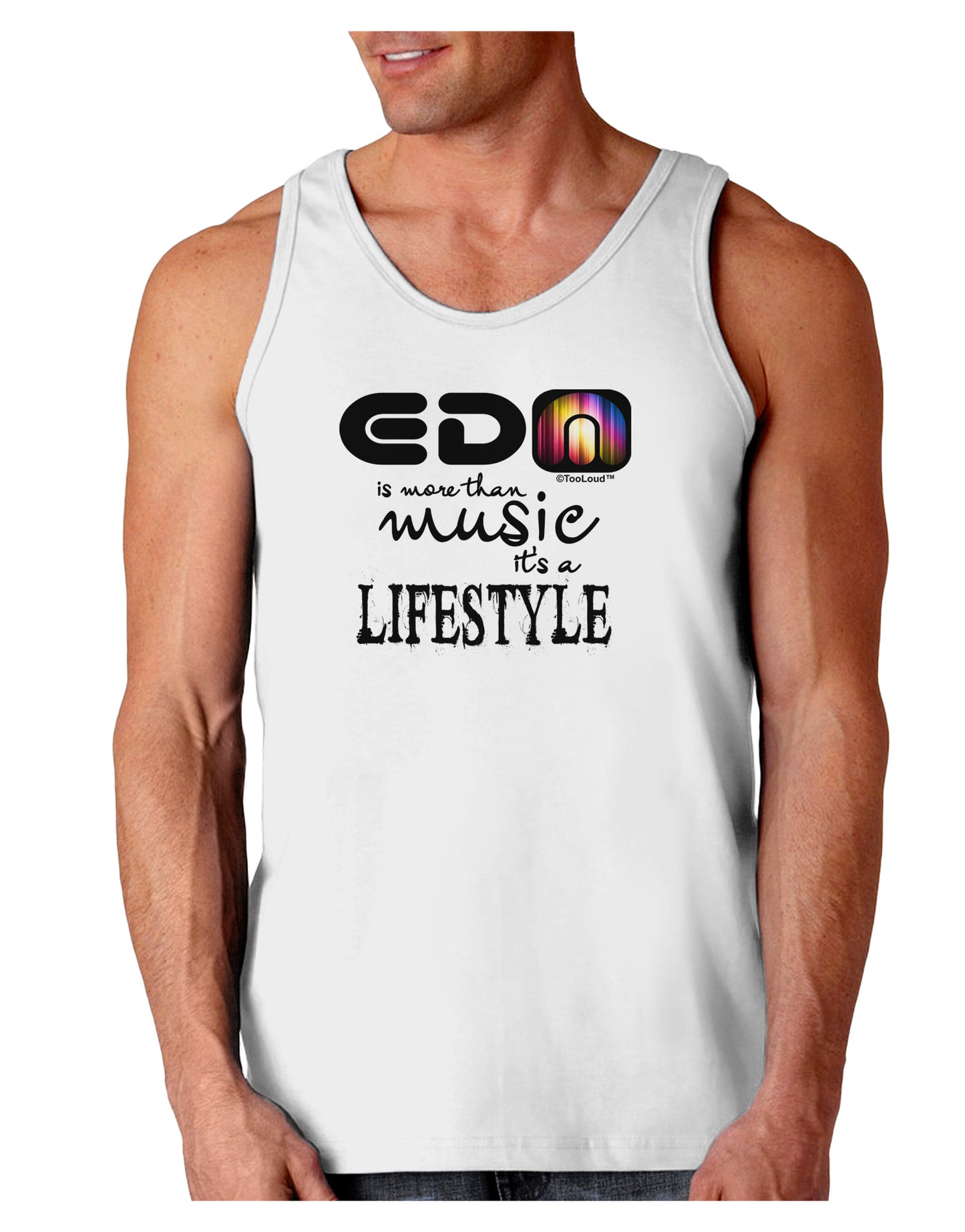 EDM - A Lifestyle Loose Tank Top-Loose Tank Top-TooLoud-White-Small-Davson Sales