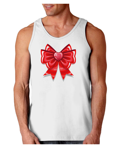 Valentine's Day Heart Bow Loose Tank Top-Loose Tank Top-TooLoud-White-Small-Davson Sales