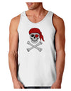 Pirate Skull Loose Tank Top-Loose Tank Top-TooLoud-White-Small-Davson Sales