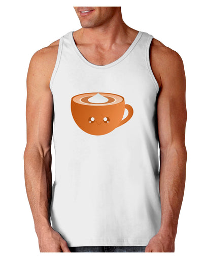 Cute Holiday Drink Pumpkin Spice Latte Loose Tank Top-Loose Tank Top-TooLoud-White-Small-Davson Sales