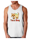 Cute Taco Dog Text Loose Tank Top-Loose Tank Top-TooLoud-White-Small-Davson Sales