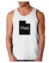 Utah - United States Shape Loose Tank Top by TooLoud-Loose Tank Top-TooLoud-White-Small-Davson Sales