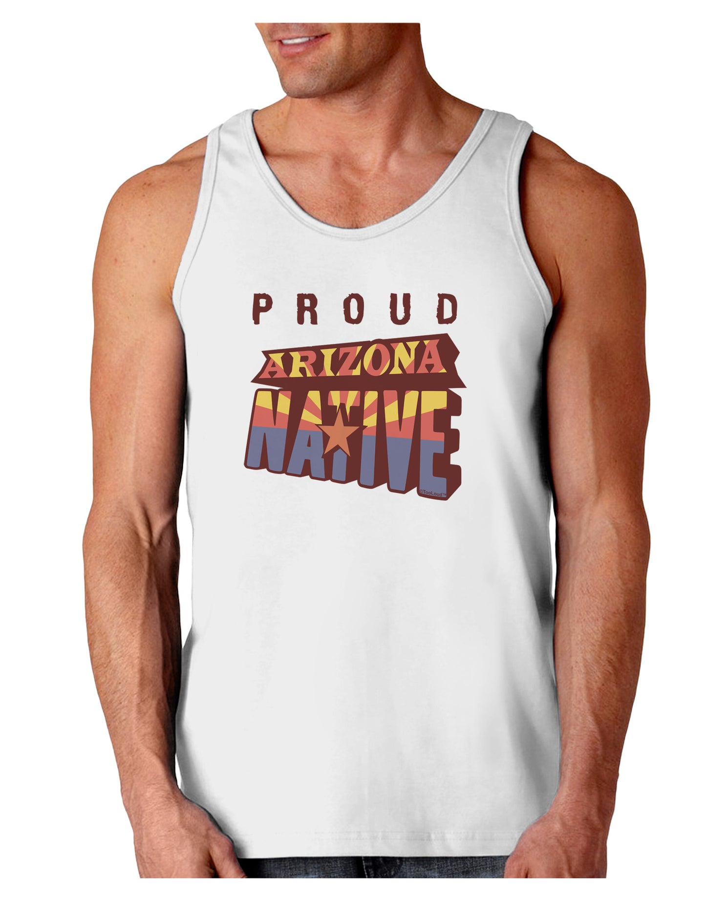Proud Arizona Native Loose Tank Top-Loose Tank Top-TooLoud-White-Small-Davson Sales