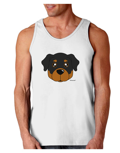 Cute Rottweiler Dog Loose Tank Top by TooLoud-Loose Tank Top-TooLoud-White-Small-Davson Sales