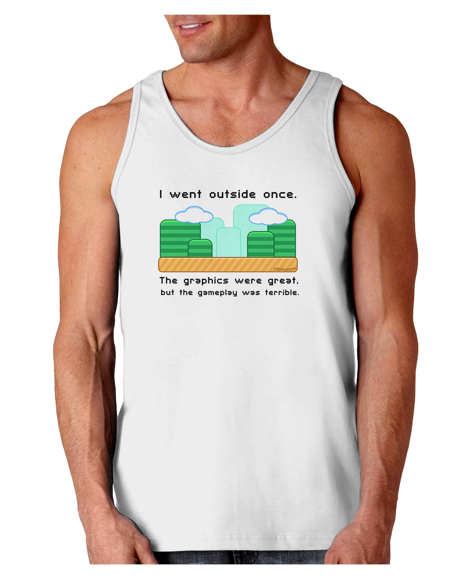 The Gameplay Was Terrible Loose Tank Top-Loose Tank Top-TooLoud-White-Small-Davson Sales