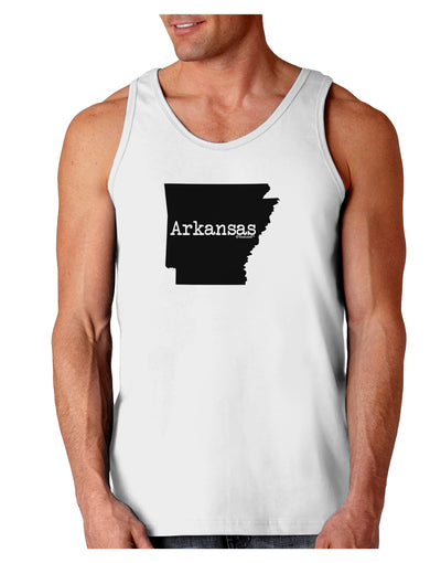 Arkansas - United States Shape Loose Tank Top by TooLoud-Loose Tank Top-TooLoud-White-Small-Davson Sales