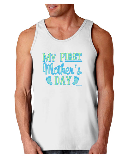 My First Mother's Day - Baby Feet - Blue Loose Tank Top by TooLoud-Loose Tank Top-TooLoud-White-Small-Davson Sales