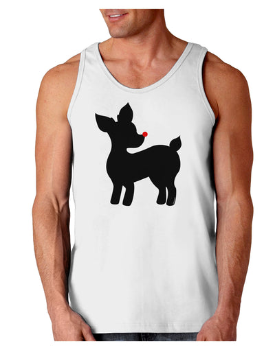 Cute Rudolph Silhouette - Christmas Loose Tank Top by TooLoud-Loose Tank Top-TooLoud-White-Small-Davson Sales