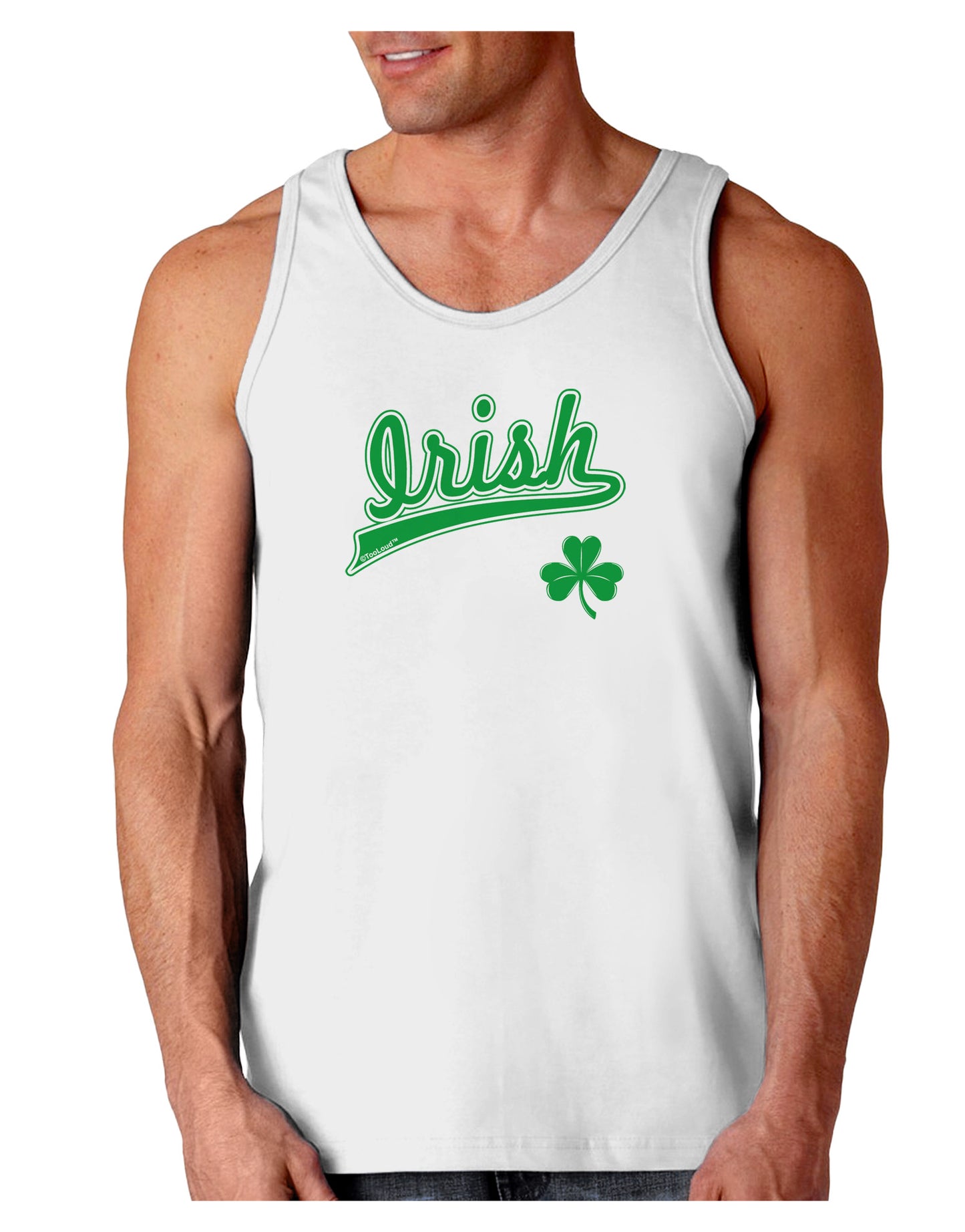 Irish Jersey Loose Tank Top-Loose Tank Top-TooLoud-White-Small-Davson Sales