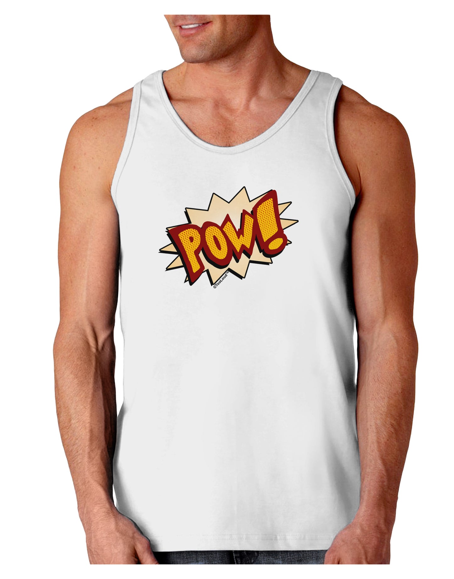 Onomatopoeia POW Loose Tank Top-Loose Tank Top-TooLoud-White-Small-Davson Sales