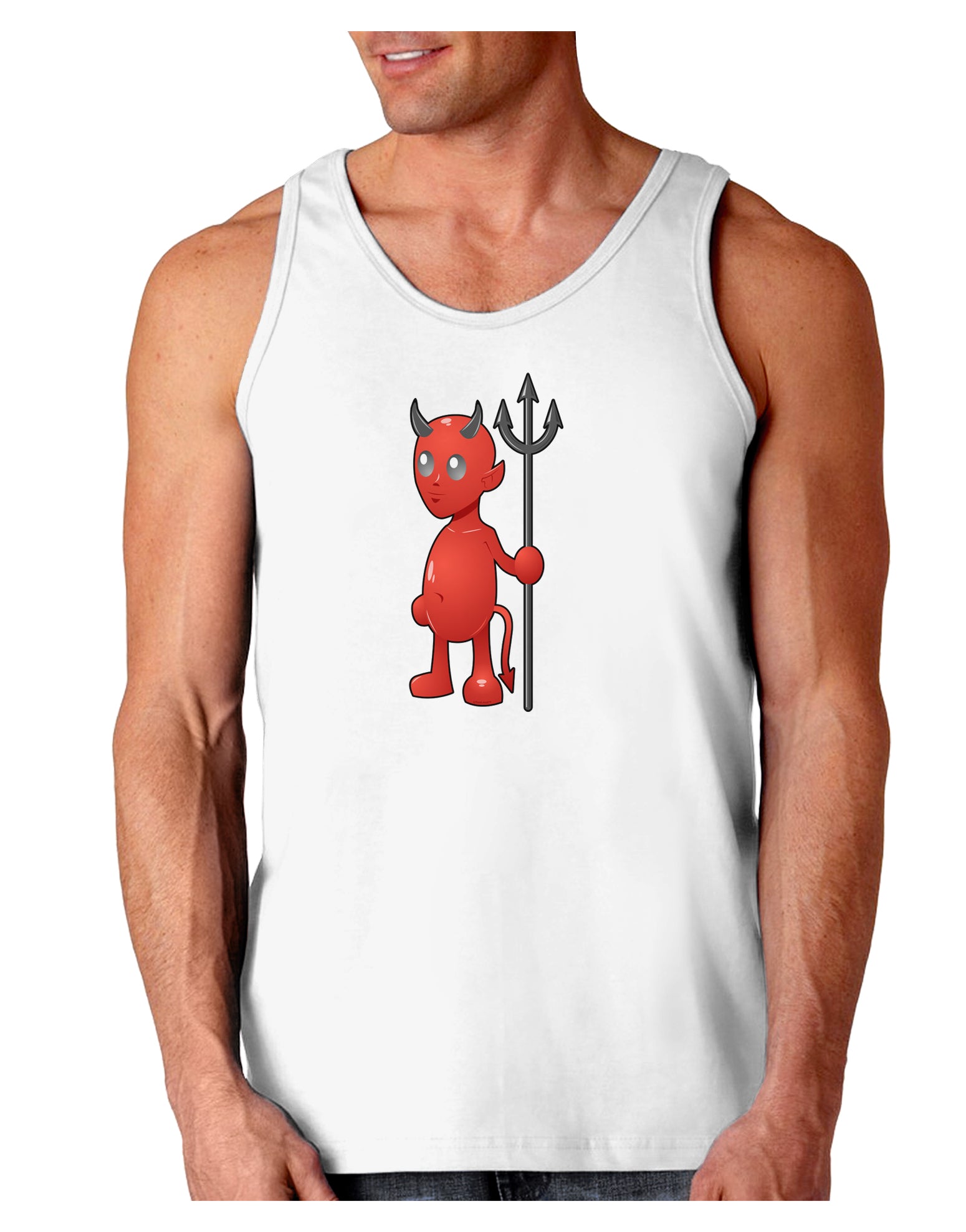 Cute Devil - Halloween Design Loose Tank Top-Loose Tank Top-TooLoud-White-Small-Davson Sales
