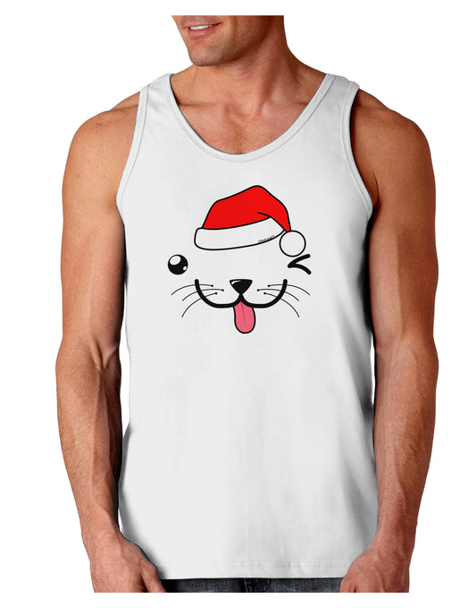 Kyu-T Face Puppino Santa Boy Dog Loose Tank Top-Loose Tank Top-TooLoud-White-Small-Davson Sales