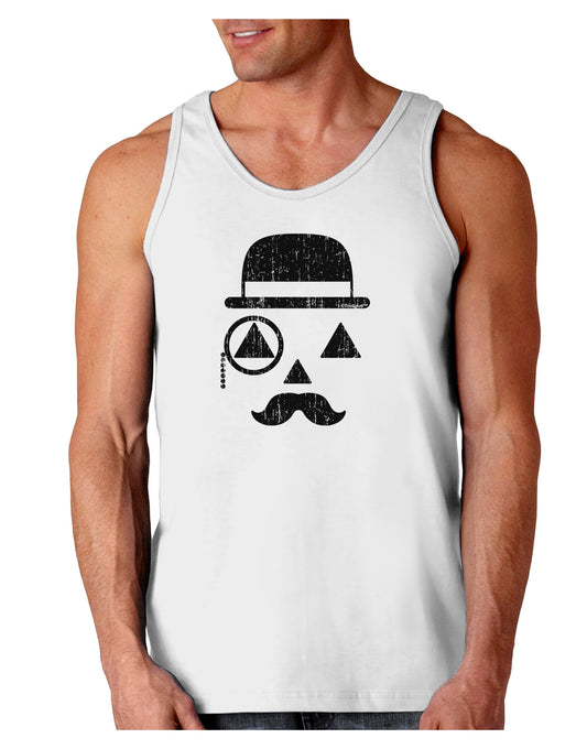 Gentleman Pumpkin Distressed Loose Tank Top-Loose Tank Top-TooLoud-White-Small-Davson Sales