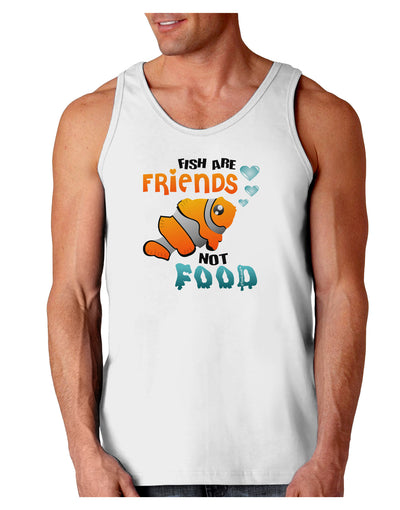 Fish Are Friends Not Food Loose Tank Top-Loose Tank Top-TooLoud-White-Small-Davson Sales