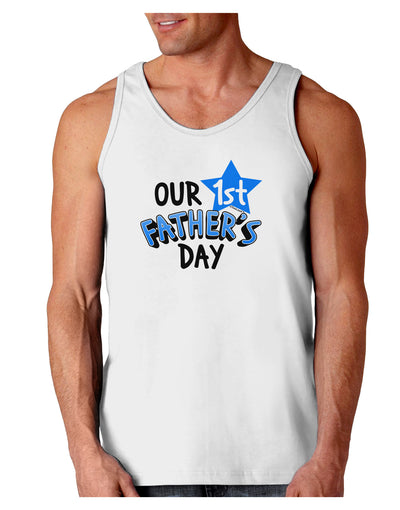 Our 1st Father's Day Loose Tank Top-Loose Tank Top-TooLoud-White-Small-Davson Sales