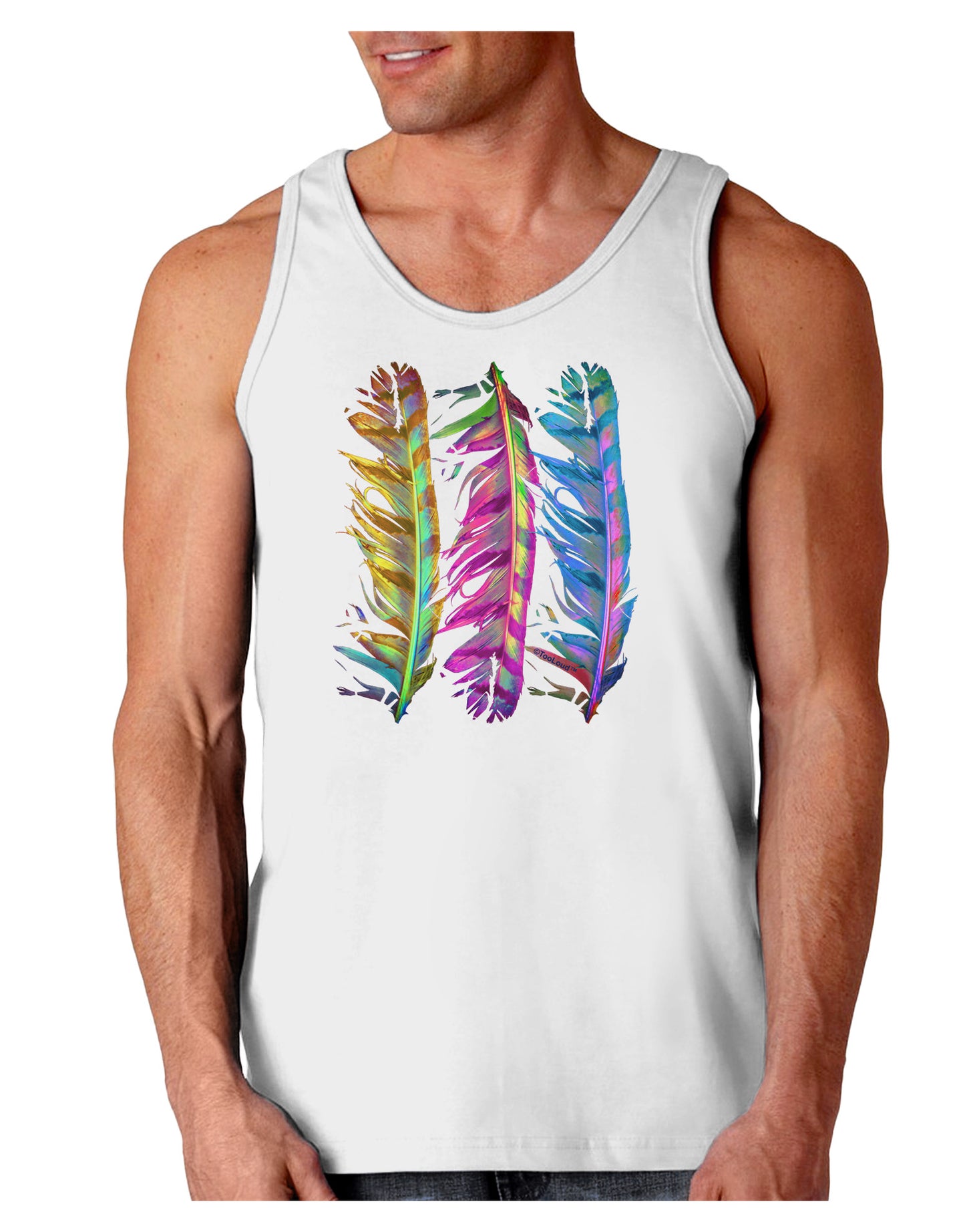 Magic Feathers Loose Tank Top-Loose Tank Top-TooLoud-White-Small-Davson Sales