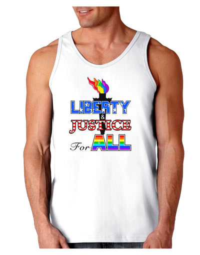 Gay Equality Liberty Justice for All Loose Tank Top-Loose Tank Top-TooLoud-White-Small-Davson Sales