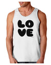 LOVE Text Loose Tank Top by TooLoud-Loose Tank Top-TooLoud-White-Small-Davson Sales