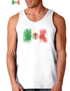 Distressed Mexican Flag Loose Tank Top-Loose Tank Top-TooLoud-White-Small-Davson Sales